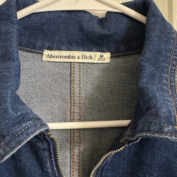 Abercrombie & Fitch Blue Denim Zip-Up Dress - Picture 2 of 2